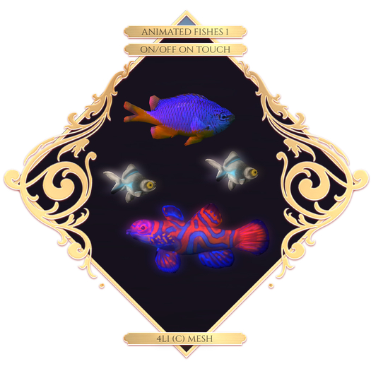 Second Life Marketplace Studio Craft Animated Fish 1 BOX 